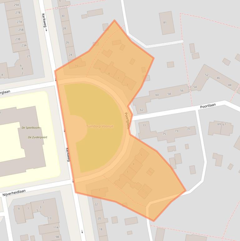 Kaart van postcodegebied 6717GA.