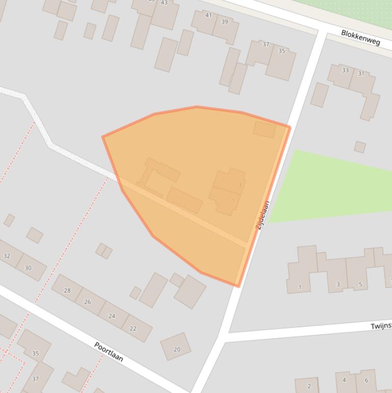 Kaart van postcodegebied 6717GG.