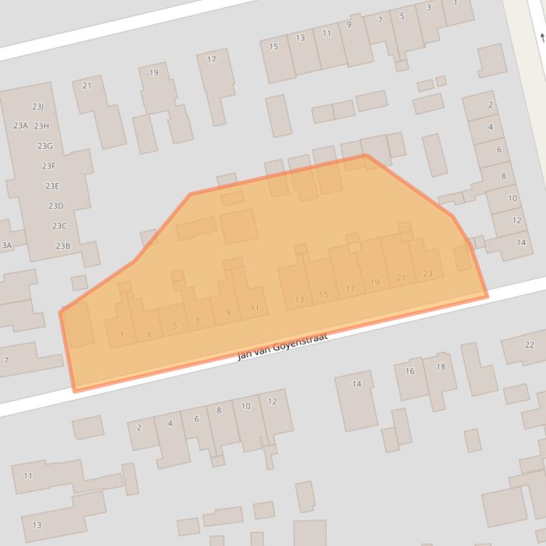 Kaart van postcodegebied 6717GT.