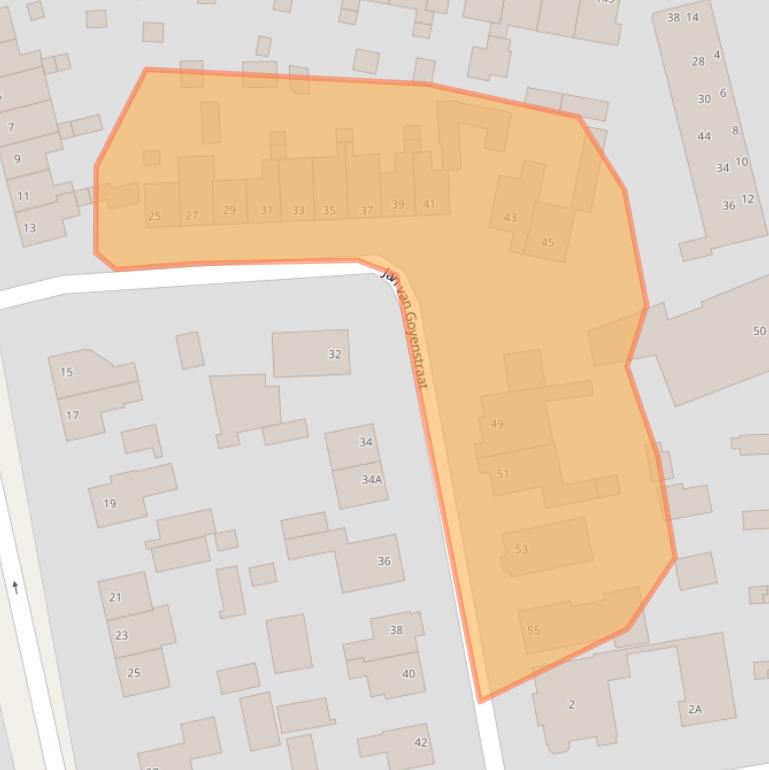 Kaart van postcodegebied 6717GV.