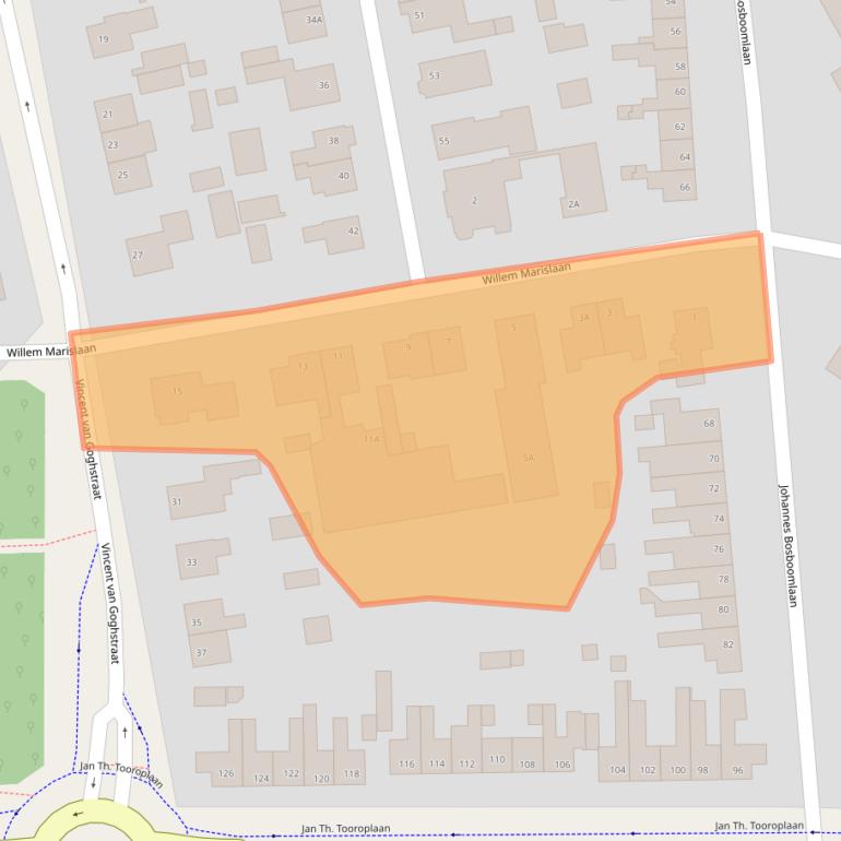 Kaart van postcodegebied 6717HA.