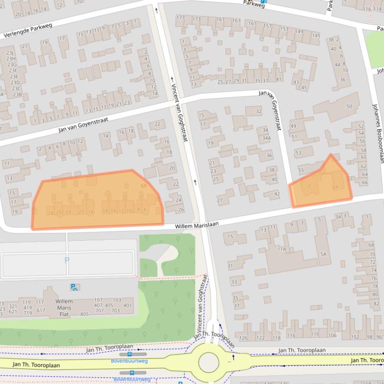 Kaart van postcodegebied 6717HD.