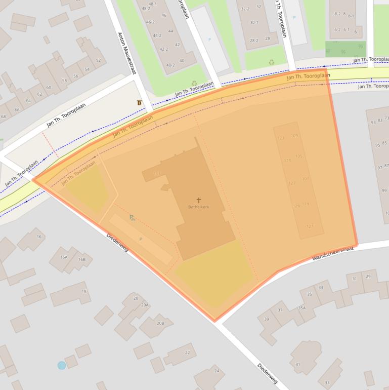 Kaart van postcodegebied 6717KD.