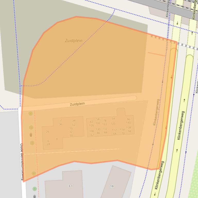 Kaart van postcodegebied 6717LV.