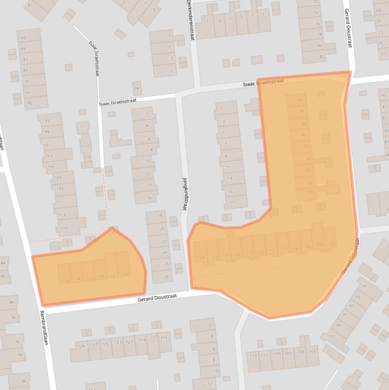 Kaart van postcodegebied 6717MN.