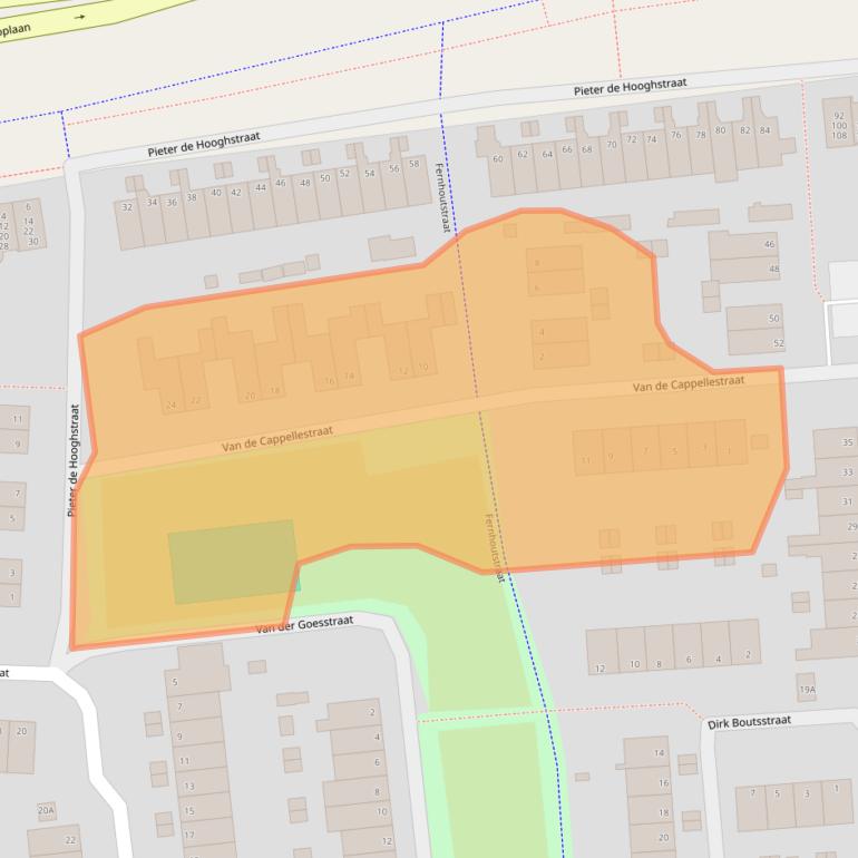 Kaart van postcodegebied 6717PA.