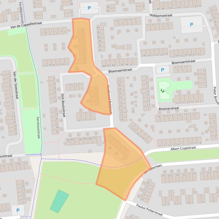 Kaart van postcodegebied 6717PD.