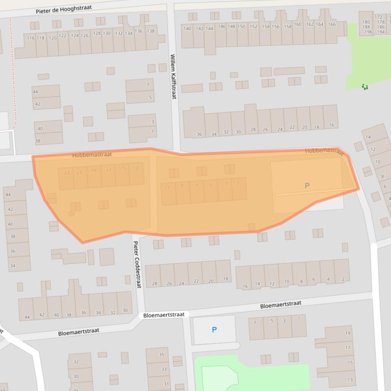 Kaart van postcodegebied 6717PN.