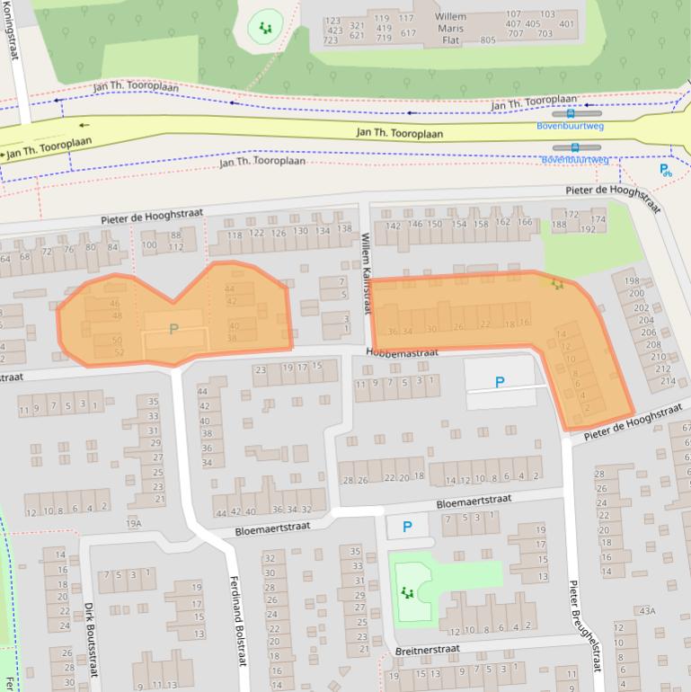 Kaart van postcodegebied 6717PP.