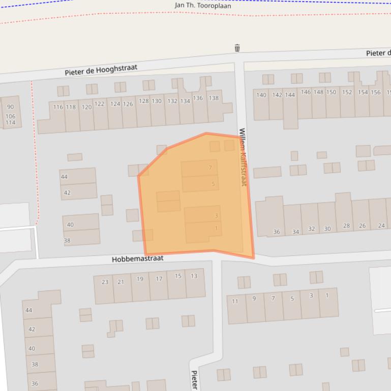 Kaart van postcodegebied 6717PR.