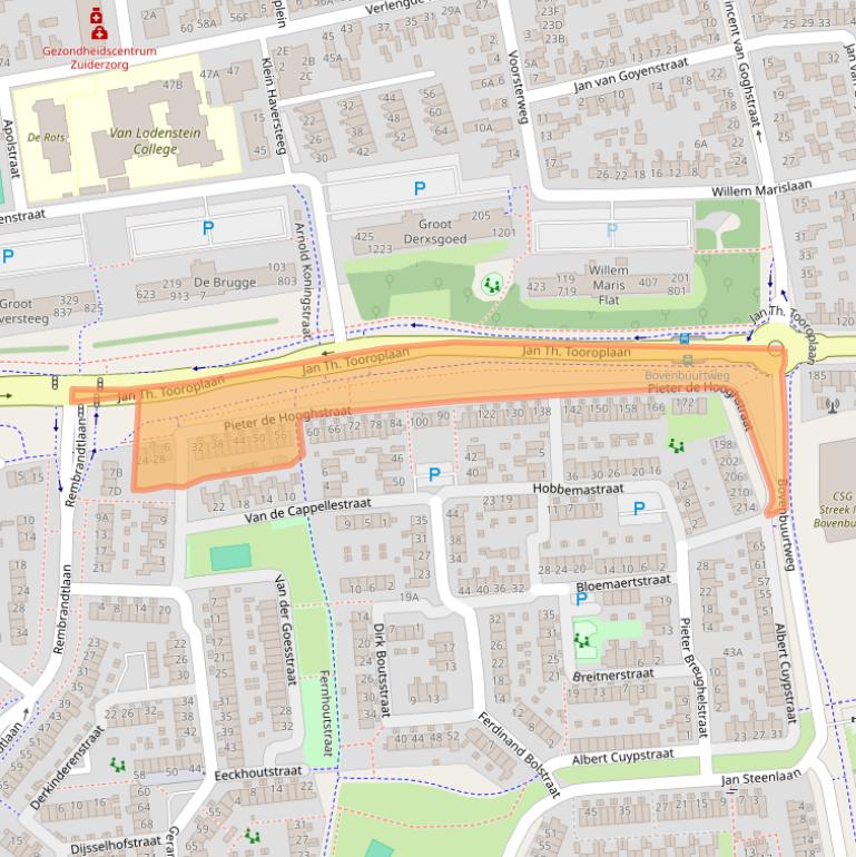 Kaart van postcodegebied 6717PW.