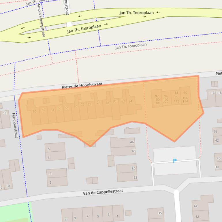 Kaart van postcodegebied 6717PX.