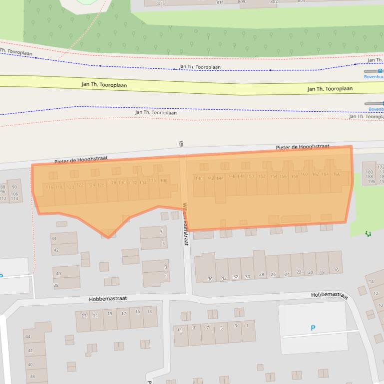 Kaart van postcodegebied 6717PZ.