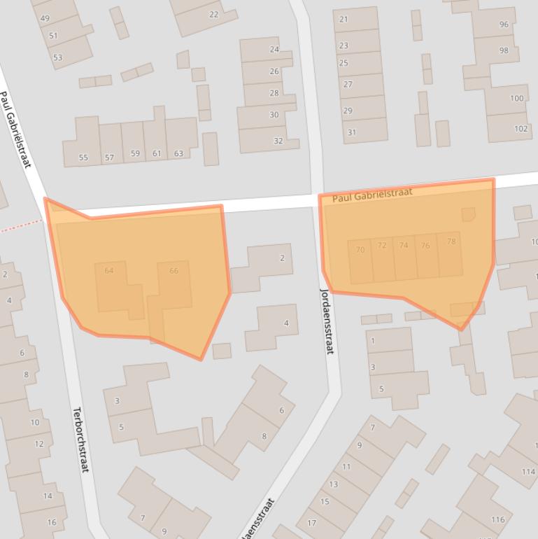 Kaart van postcodegebied 6717RD.