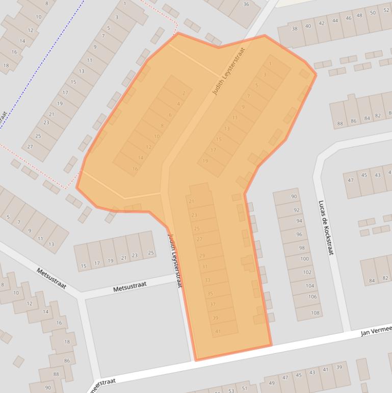 Kaart van postcodegebied 6717SH.