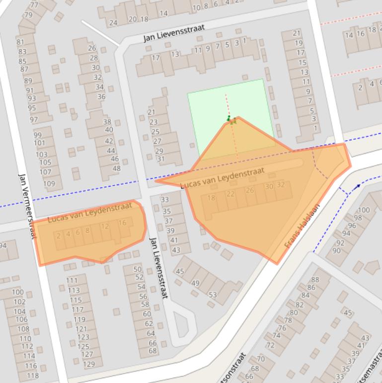 Kaart van postcodegebied 6717SX.
