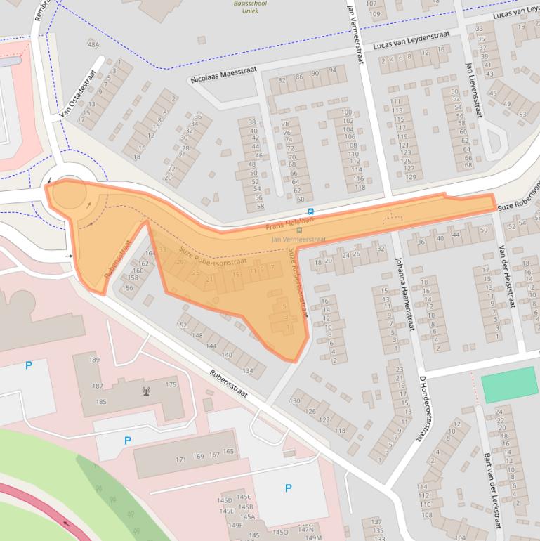 Kaart van postcodegebied 6717VA.