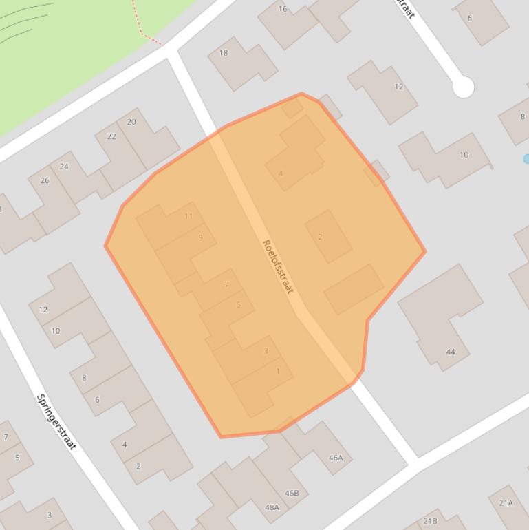 Kaart van postcodegebied 6717WR.