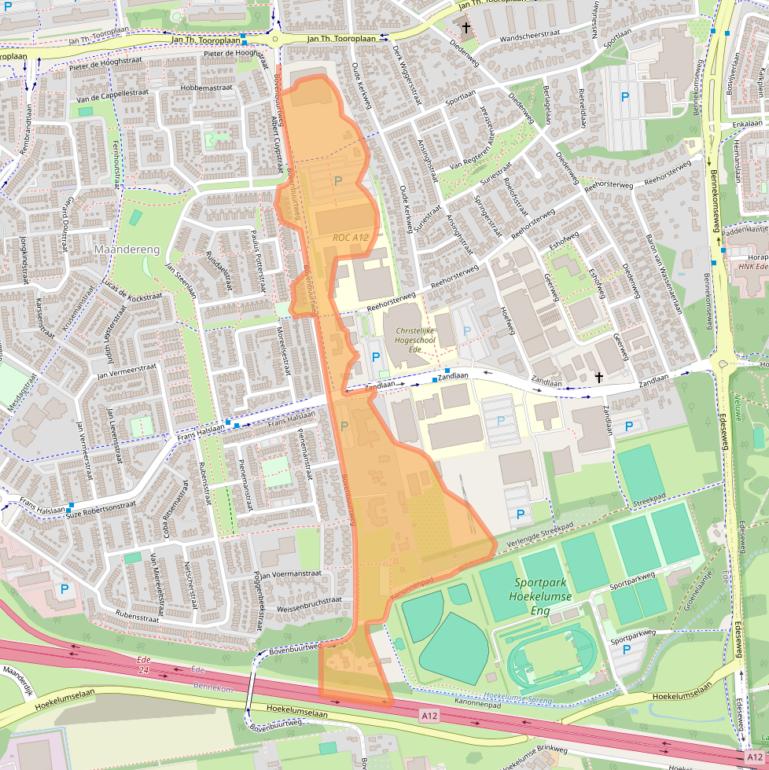 Kaart van postcodegebied 6717XA.