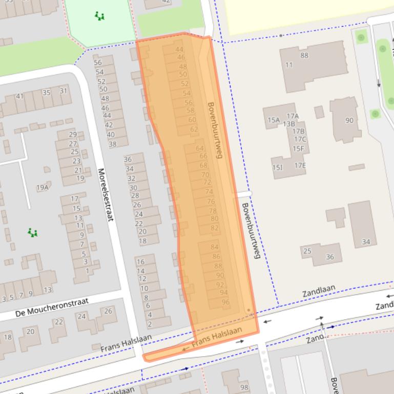 Kaart van postcodegebied 6717XB.
