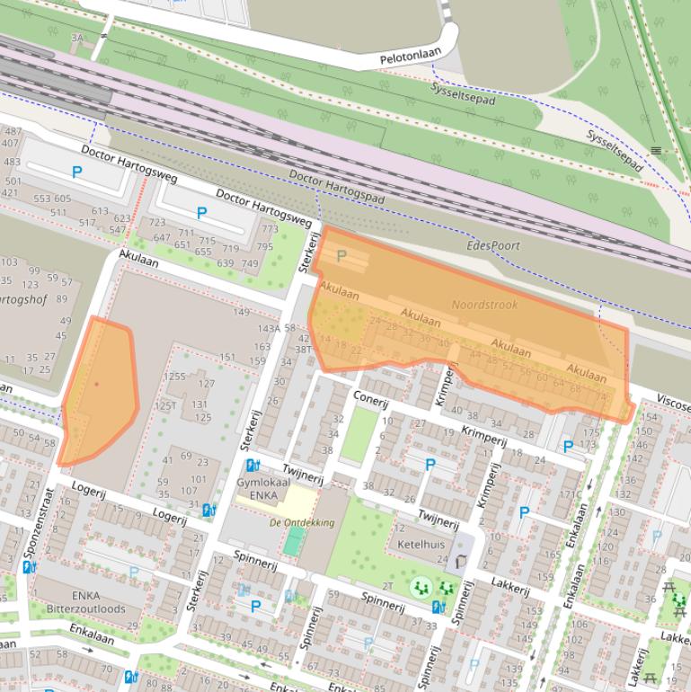 Kaart van postcodegebied 6717XN.