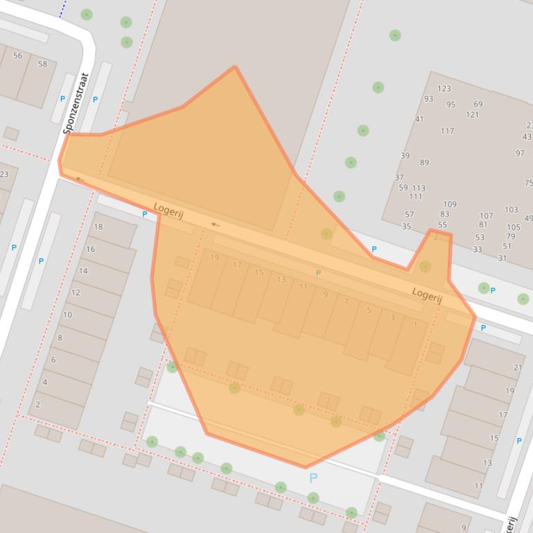 Kaart van postcodegebied 6717XP.