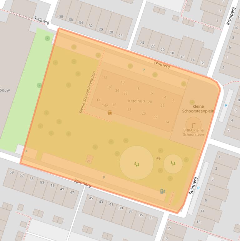 Kaart van postcodegebied 6717XX.