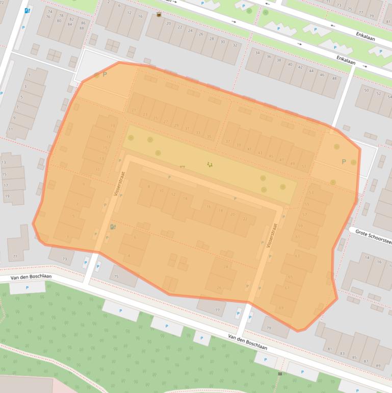 Kaart van postcodegebied 6717ZJ.