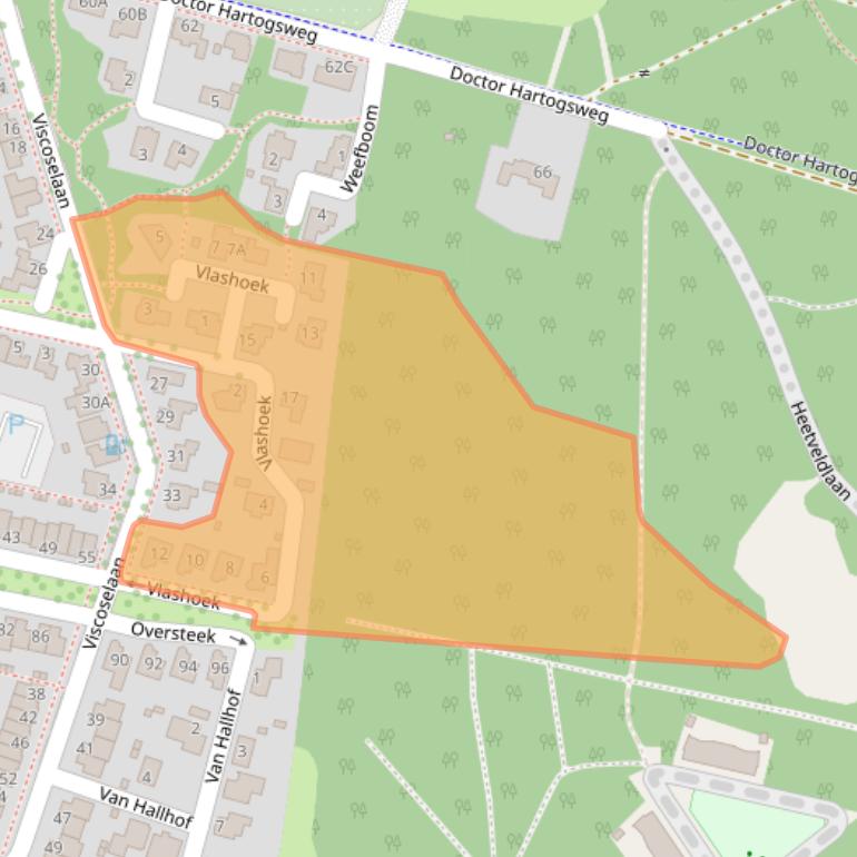 Kaart van postcodegebied 6717ZW.