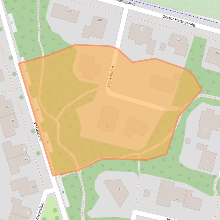 Kaart van postcodegebied 6717ZX.