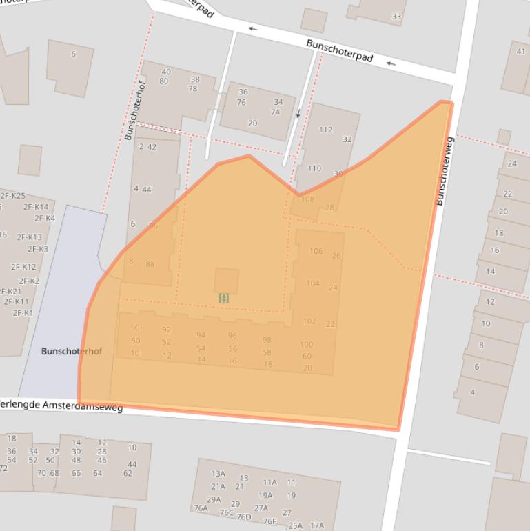 Kaart van postcodegebied 6718CM.