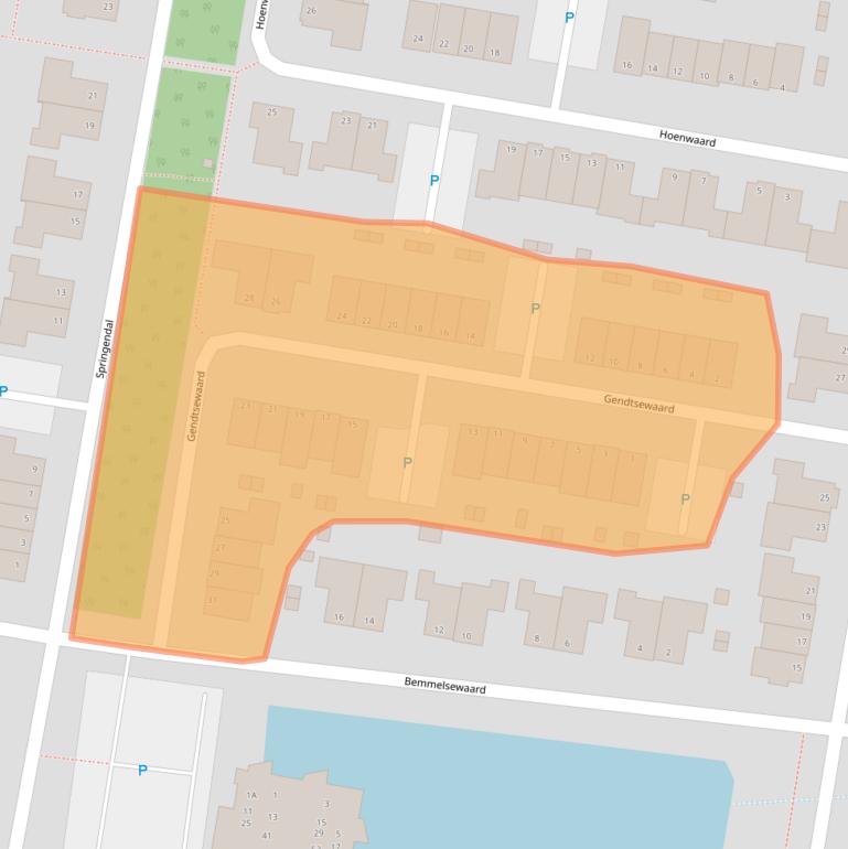 Kaart van postcodegebied 6718NB.