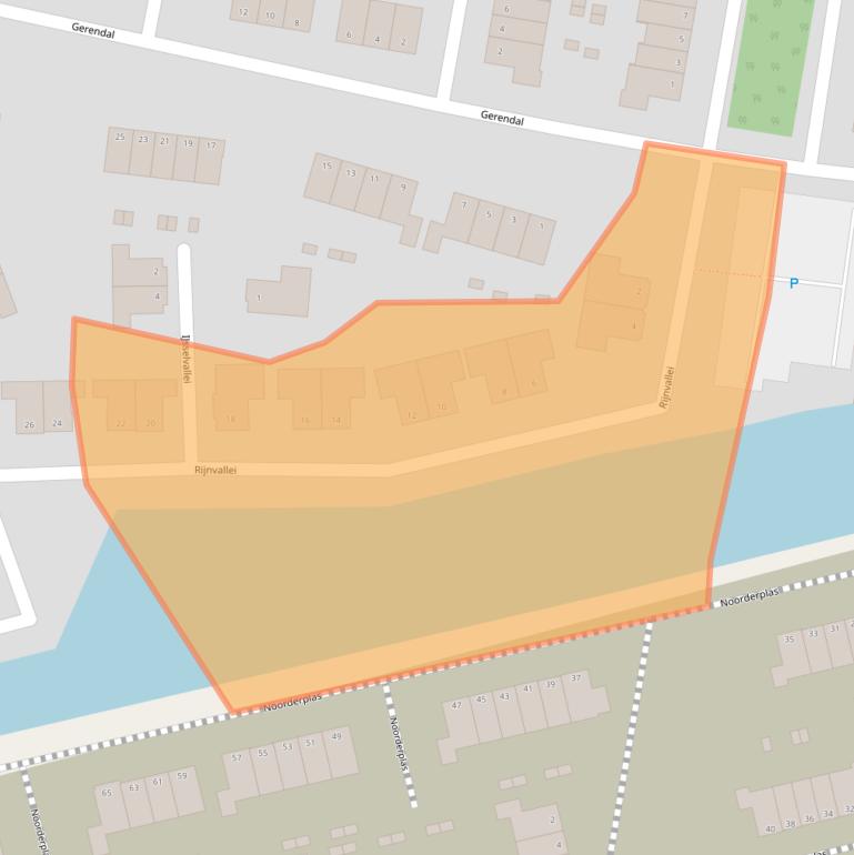 Kaart van postcodegebied 6718NV.