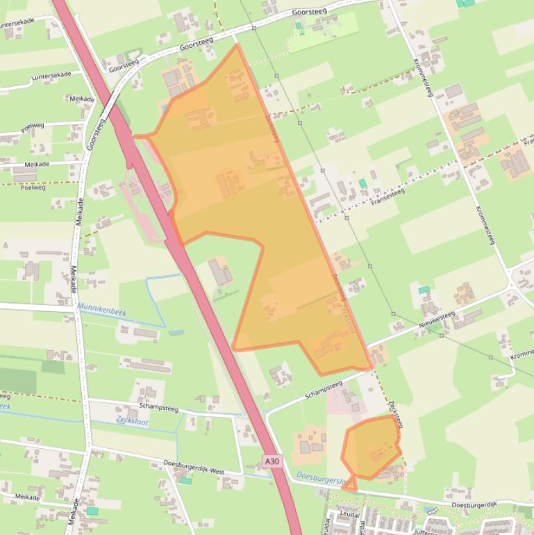 Kaart van postcodegebied 6718VC.