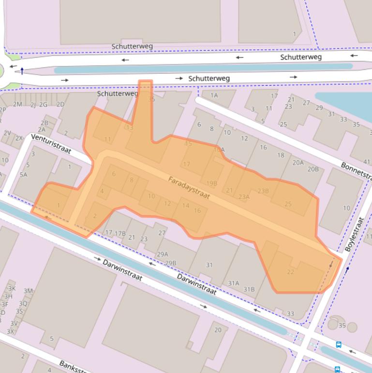 Kaart van postcodegebied 6718XT.