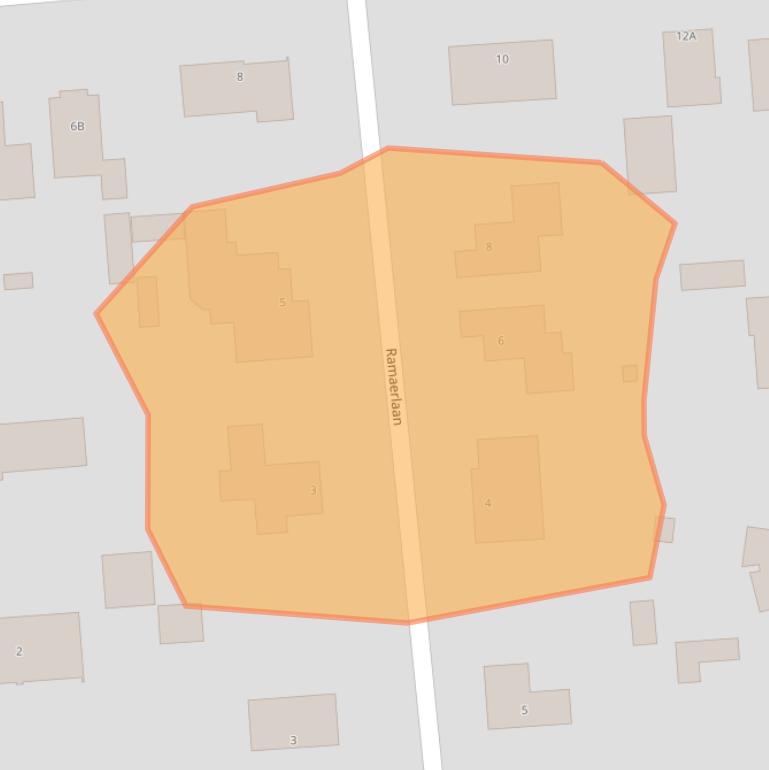 Kaart van postcodegebied 6721AZ.