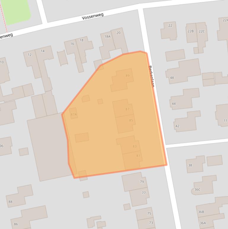 Kaart van postcodegebied 6721CC.