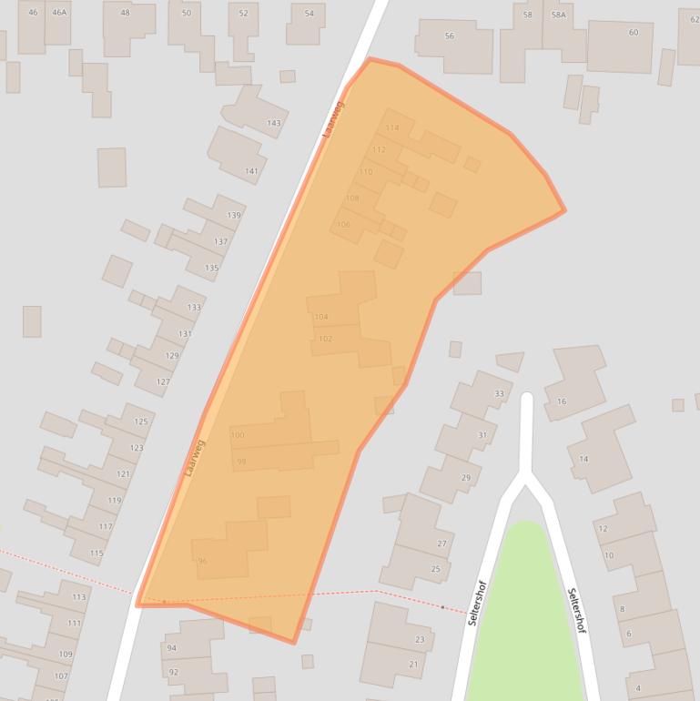 Kaart van postcodegebied 6721DH.