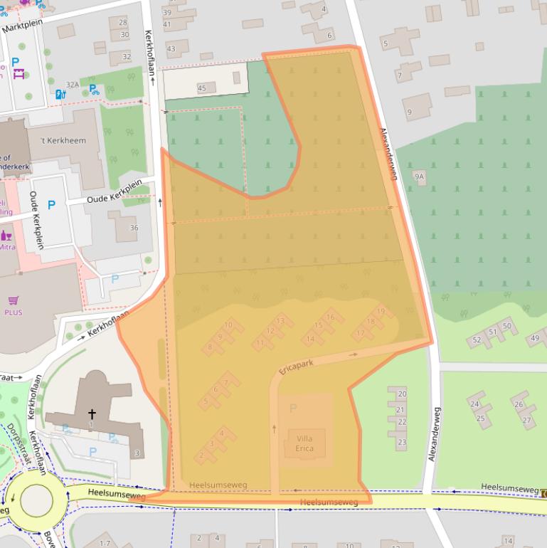 Kaart van postcodegebied 6721GH.