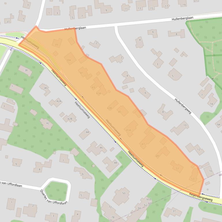 Kaart van postcodegebied 6721GR.