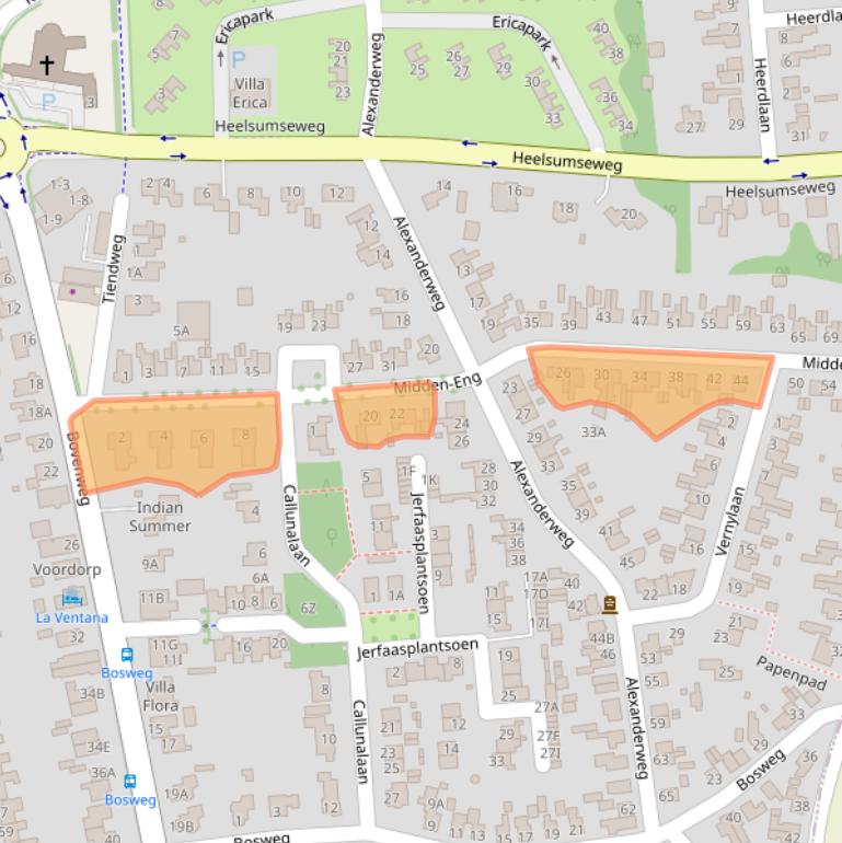 Kaart van postcodegebied 6721GX.