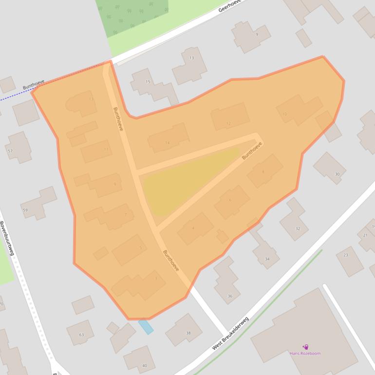 Kaart van postcodegebied 6721LD.