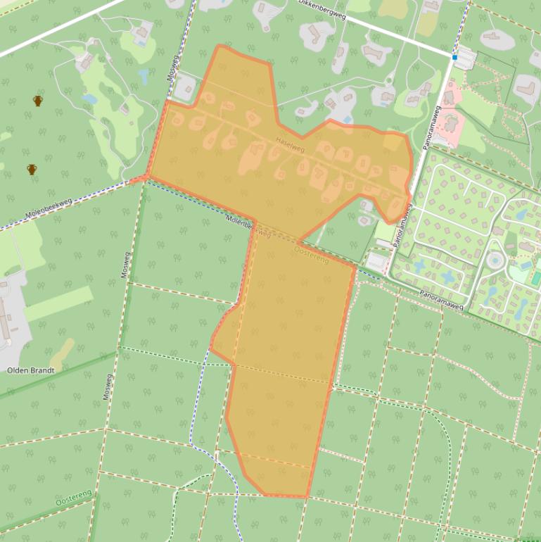 Kaart van postcodegebied 6721ME.