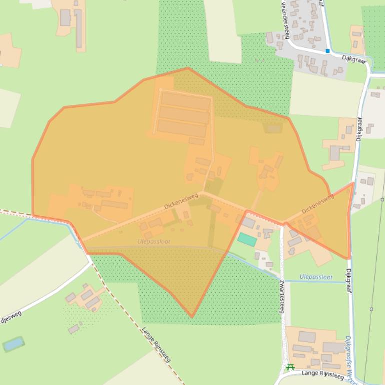 Kaart van postcodegebied 6721MZ.