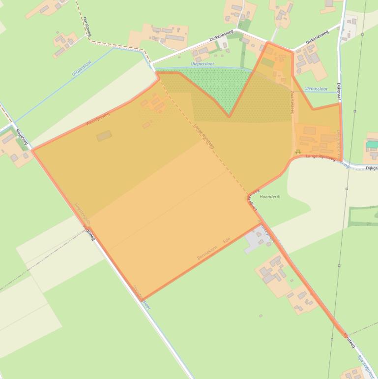 Kaart van postcodegebied 6721NA.