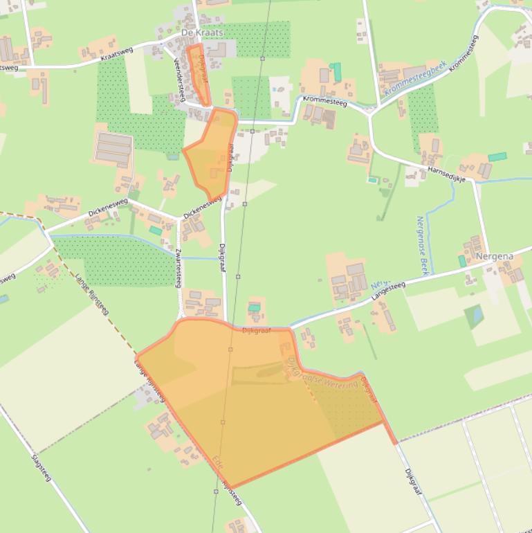 Kaart van postcodegebied 6721NL.