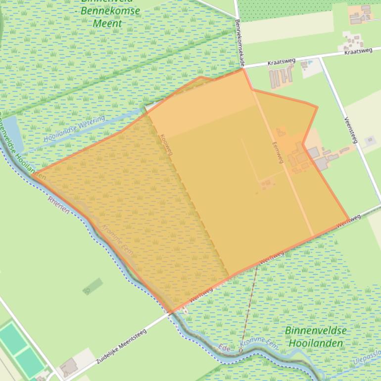 Kaart van postcodegebied 6721NV.