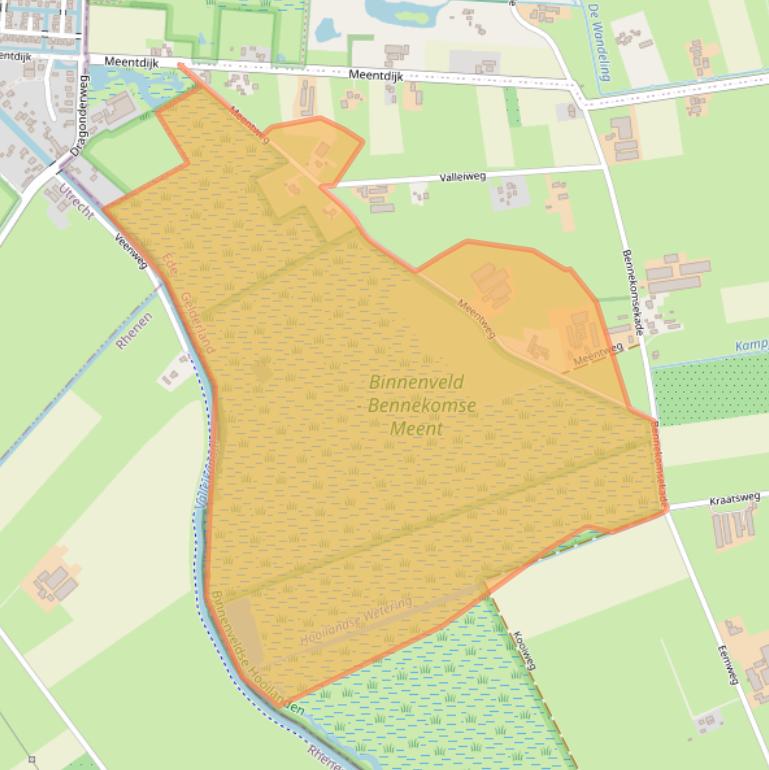 Kaart van postcodegebied 6721NW.