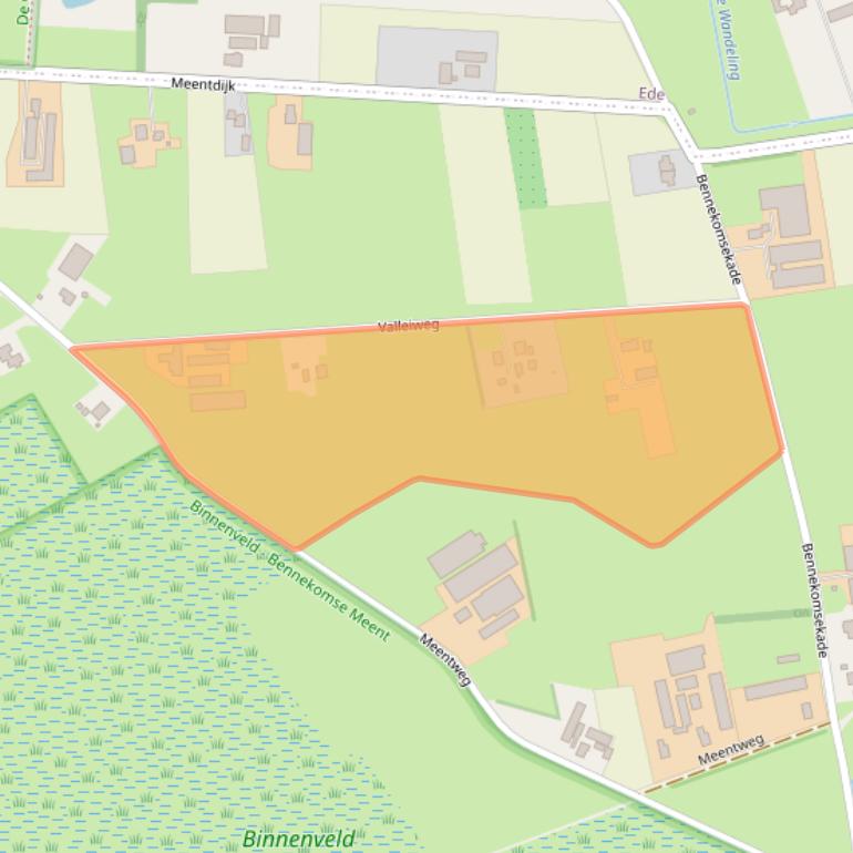 Kaart van postcodegebied 6721NX.