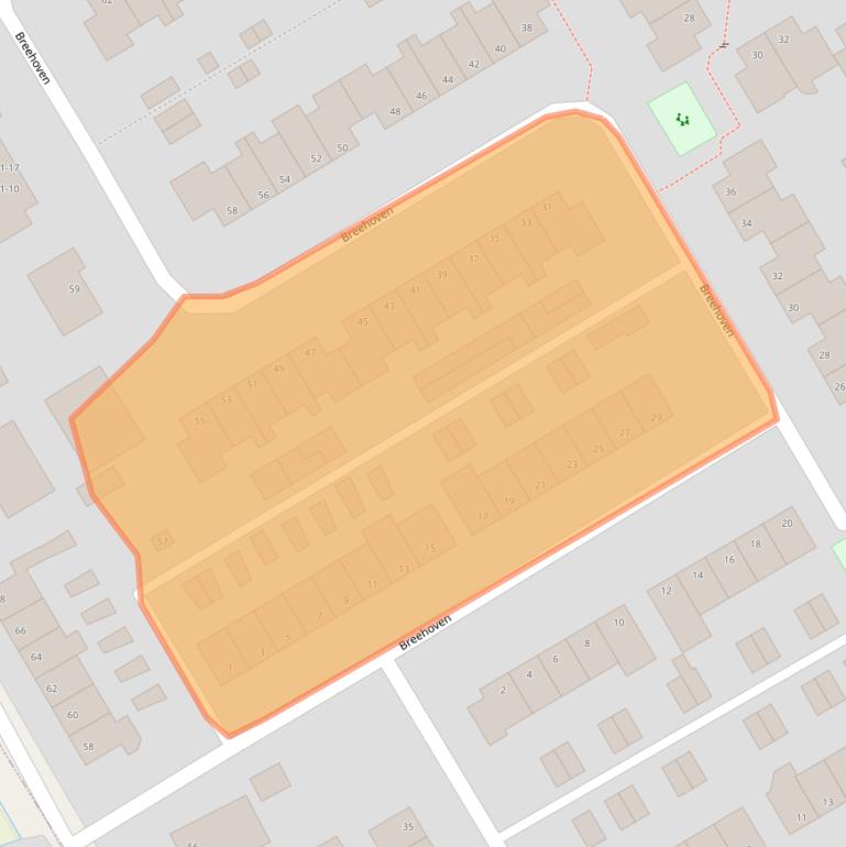 Kaart van postcodegebied 6721SP.